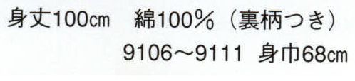 日本の歳時記 9109 長袢天 粋印（裏柄つき） 裏柄（龍） サイズ／スペック